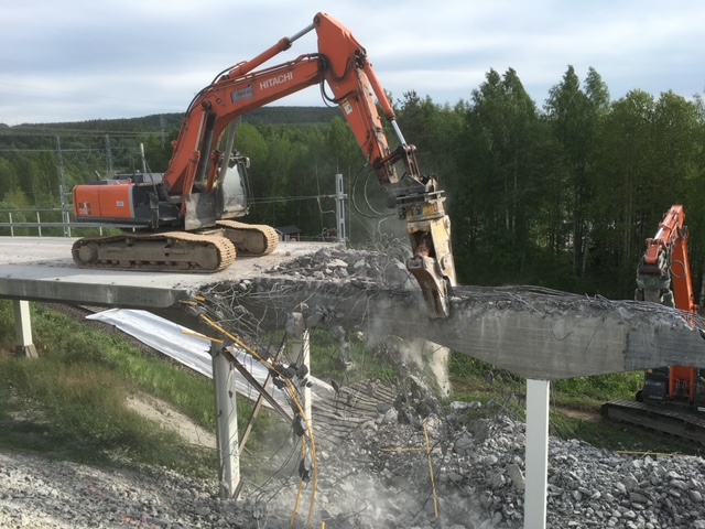 Demolering, Krossning, Rivning, Västernorrland, Västerbotten, Jämtland, Dalarna, Gävleborg, Uppsala